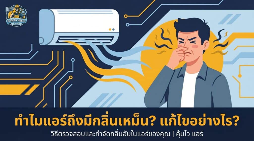 Air conditioner emitting bad smell, causes and fixes explained.